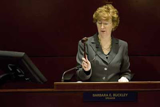 Speaker Barbara Buckley: Don't like what I'm saying? Wait 6 months and I'll contradict myself
