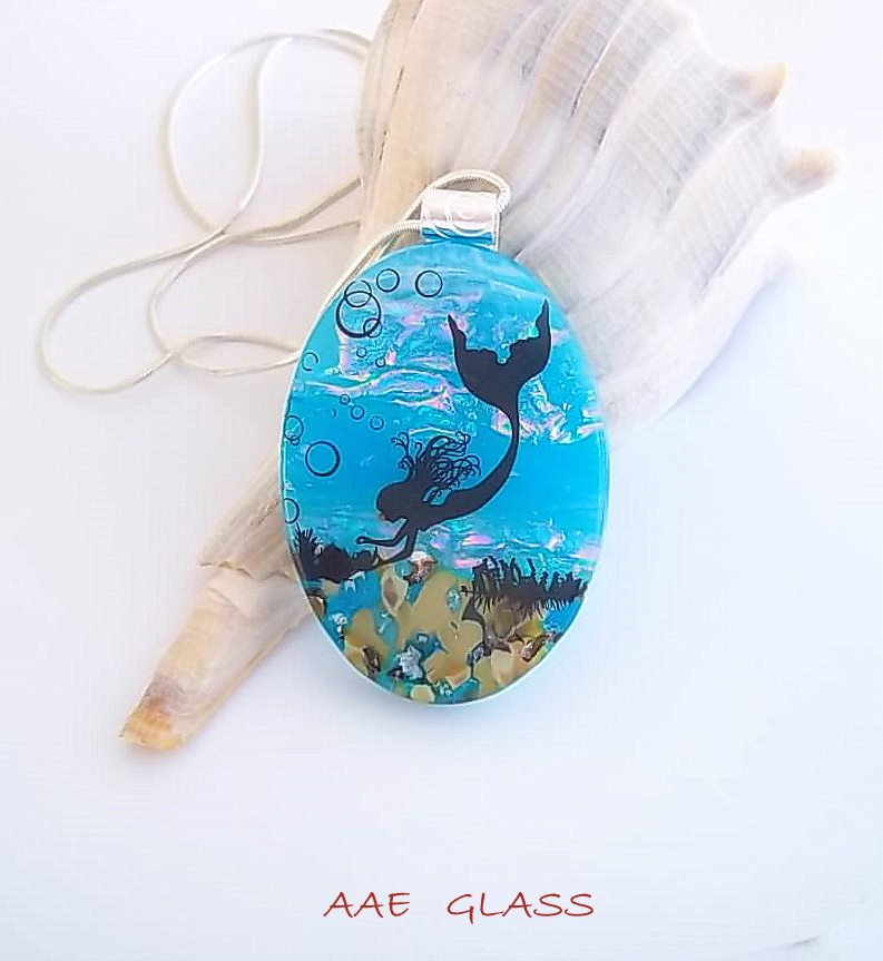 Dichroic Fused Glass Jewelry by Tanya Veit