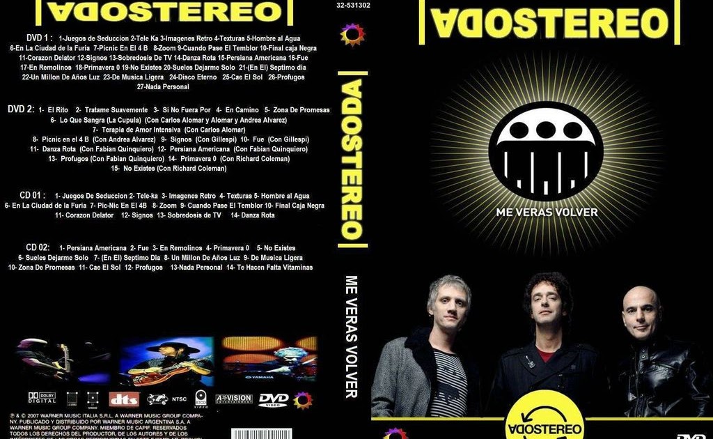 Soda Stereo Me Veras Volver Dvd 1080p -