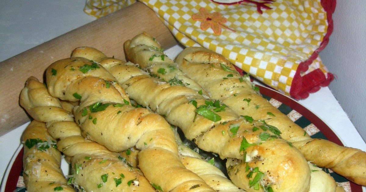 Kneading the Bread Gourmet's Fabulous Garlic Herb Bread Twists