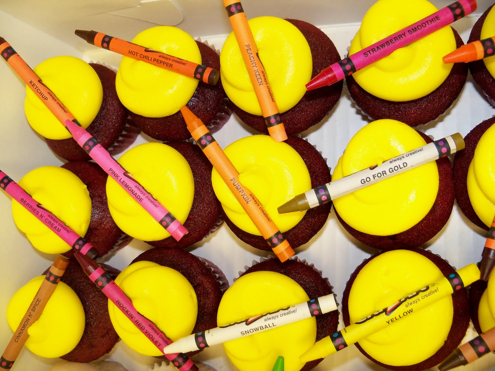 crayon cupcakes