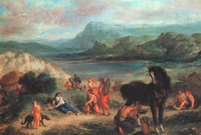 Ovid among the Scythians, by Delacroix