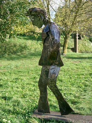 Rimbaud's statue at Charleville