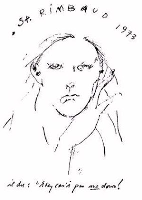 Rimbaud drawn by Patti