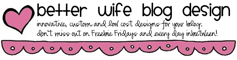Better Wife Blog Design