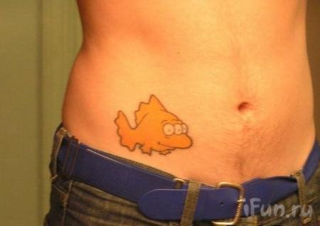 Now I would never consider having a Simpsons tattoo, but if I had to choose 