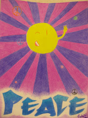 Peace- pencil crayon