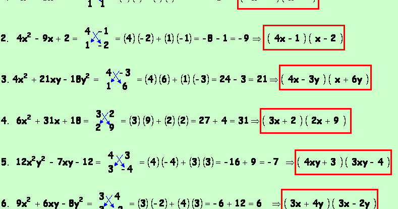 Algebra Polin Factorizacion