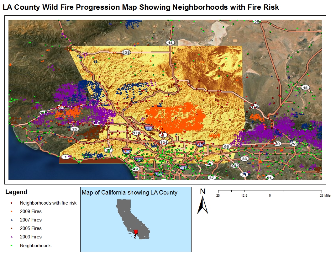 the above map is again another extension of the previous maps but over a larger temporal scale this time wild fire data from four different years are the above map is again another extension of the previous maps but over a larger temporal scale this time wild fire data from four different years are