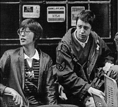 Janet Street-Porter y un joven mod en Carnaby St.
