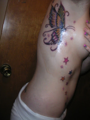 Butterflies And stars Tattoo. Butterflies And stars Tattoo