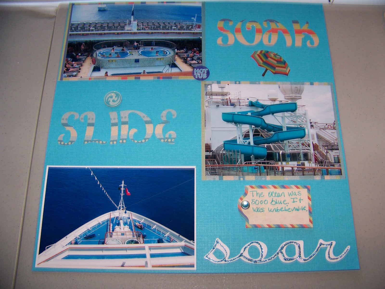 Jen Luvs Cricut Corner Carnival Cruise Scrapbook