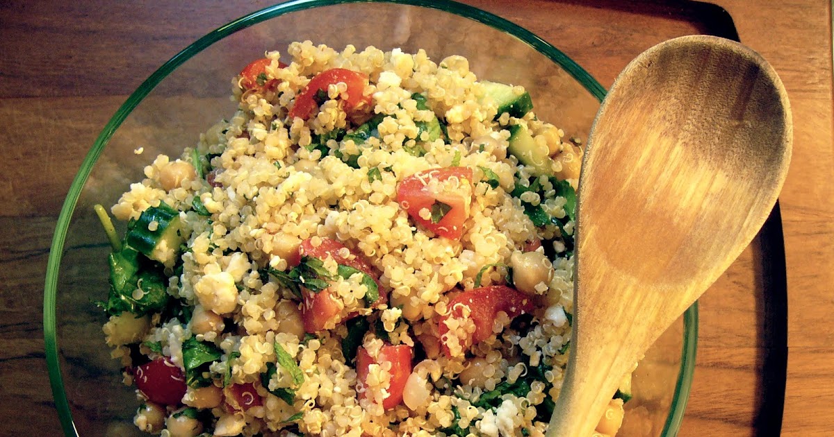 Audrey Needs More Wooden Spoons Quinoa, Chickpea and Spinach Salad