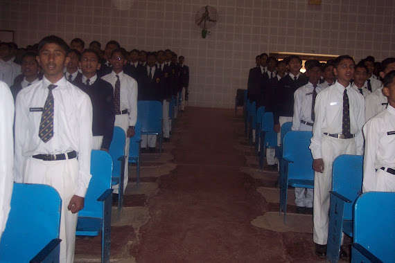 All cadets Sing the School Prayer in chorus