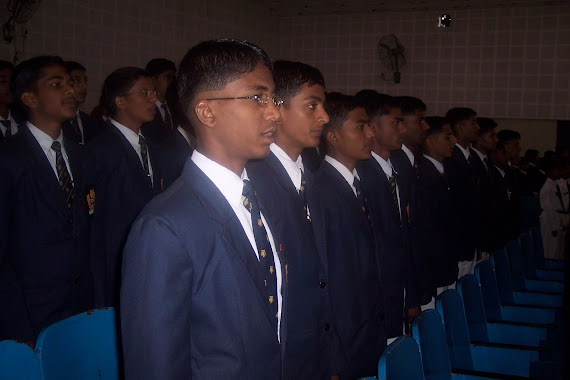 Cadets of Class XI & XII wear blazers on Tuesdays