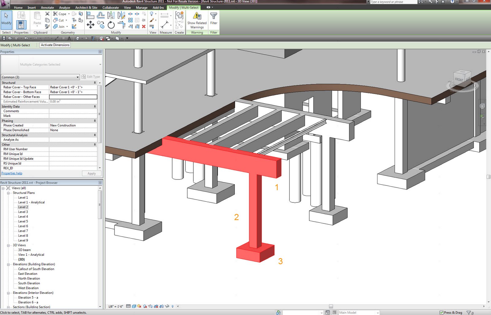 Vida Revit Revit Structure 2011 Checking for Rebar Interferences