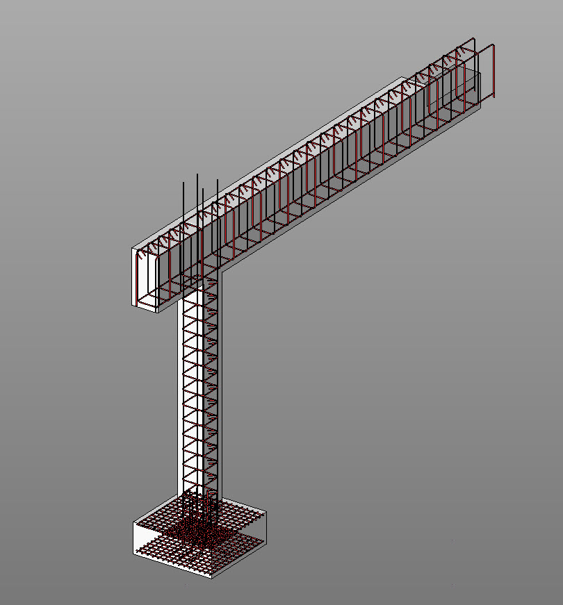 Column+Footing Vida Revit: Revit Structure 2011- Checking for Rebar Interferences