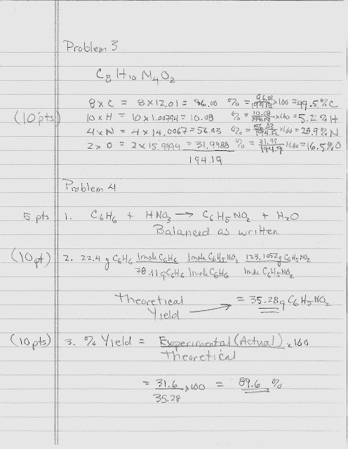 College chemistry test image