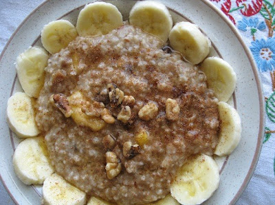 Here I tried steel cut oats