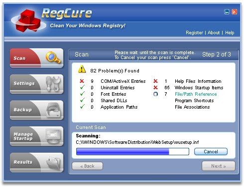 Regcleaner Per Windows Vista