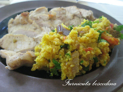 Cuscus cu vinete si rosii