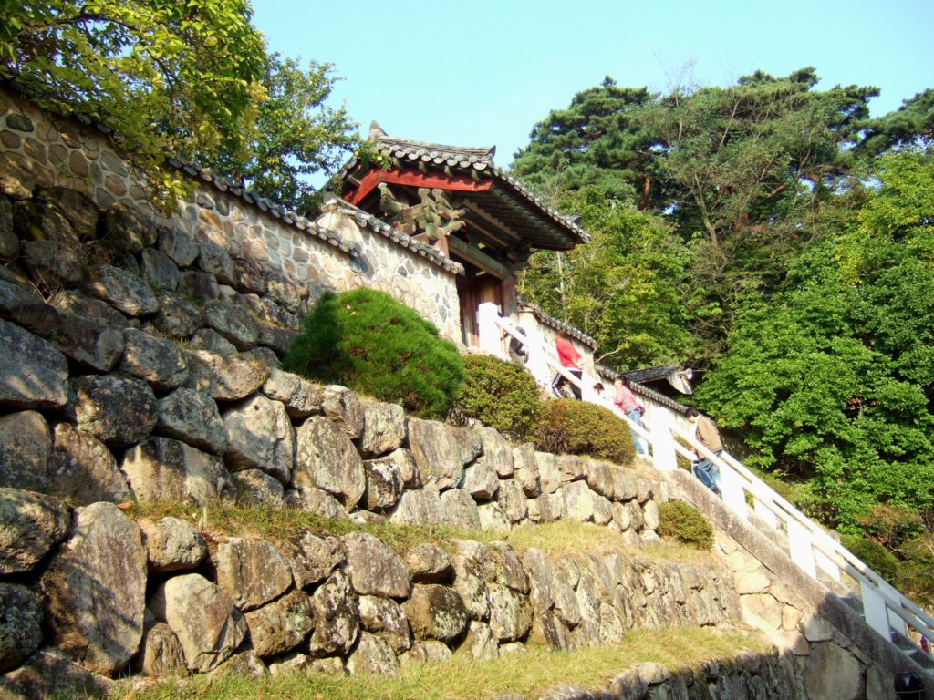 The hall of great enlightenment, Daeungjeon is at the main court. It ...