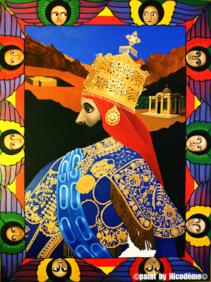 Haile selassie paint by nicodeme