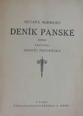 Traduction tchèque du "Journal d'une femme de chambre", 1900