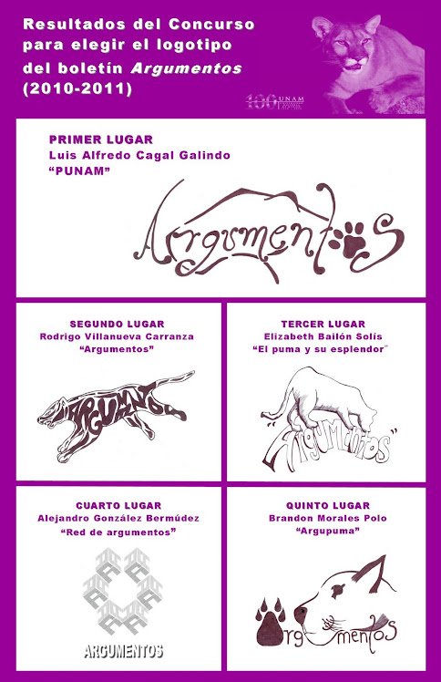 Cartel con los ganadores del concurso 2010