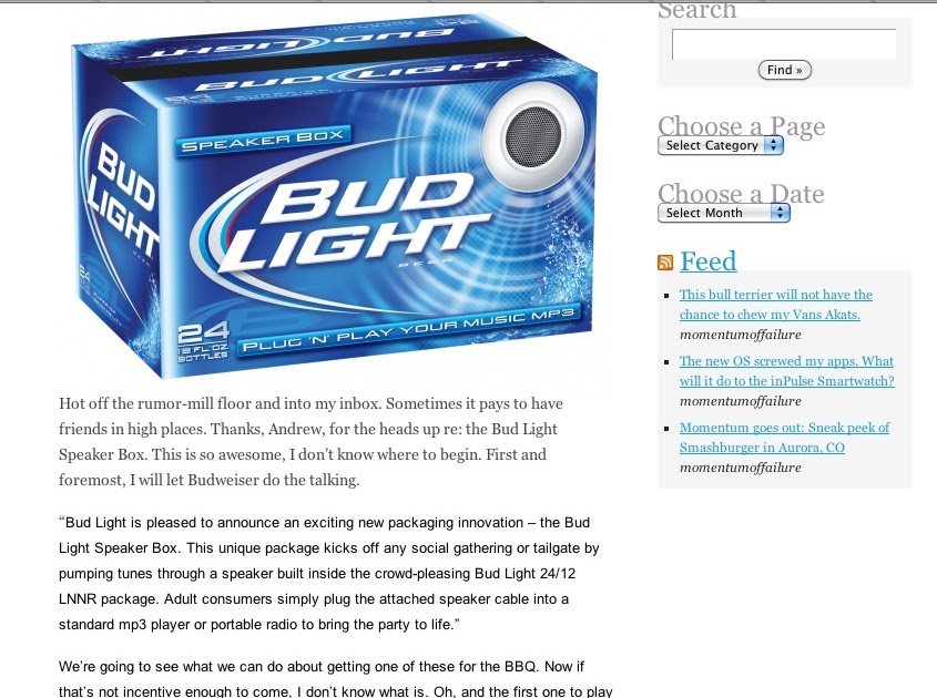 bud light speaker box