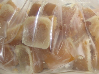 Home made chicken stock cubes