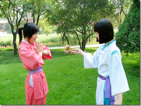 Spirited Away cosplay : Chihiro and Haku Spirited Away cosplay : Chihiro and Haku