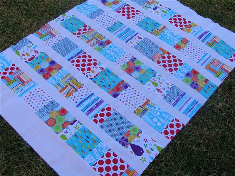 Thimbelina Charm Squares Baby Quilt