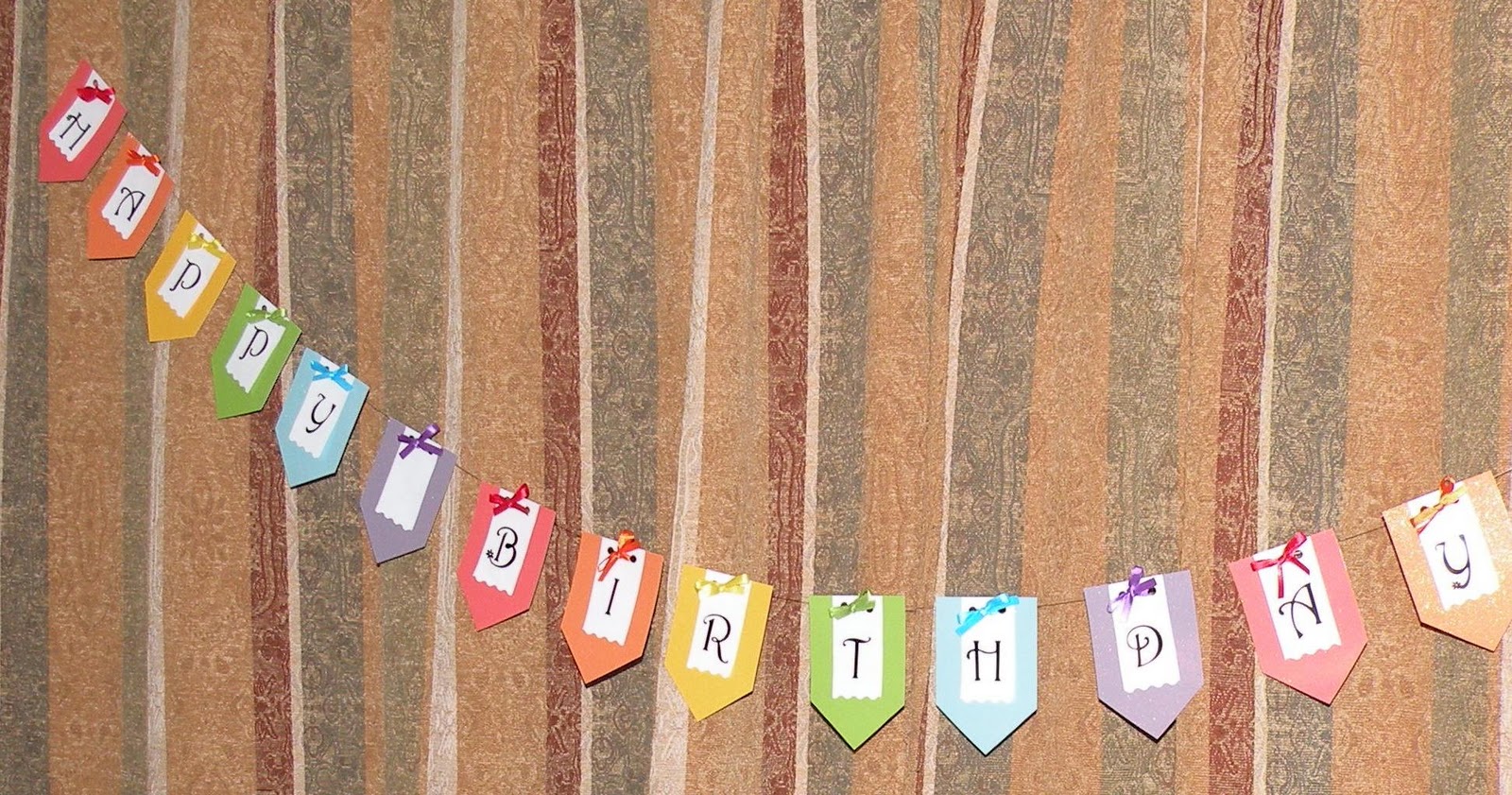 These Grace Filled Days A Rainbow Colored Birthday Garland