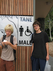 the boys bathroom,notice the maori word for male