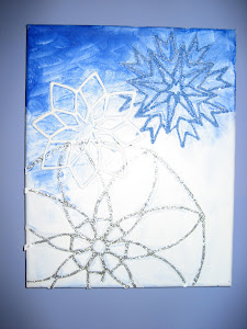 Snowflake painting