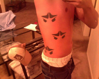another Rome tattoo sported by a sort of Nu Rave another Rome tattoo sported by a sort of Nu Rave