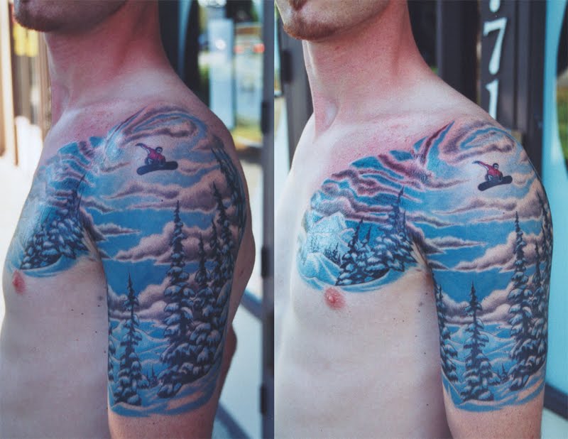 Mount Hood Tattoo. It's Van Gough, just without the ear-severing lunacy