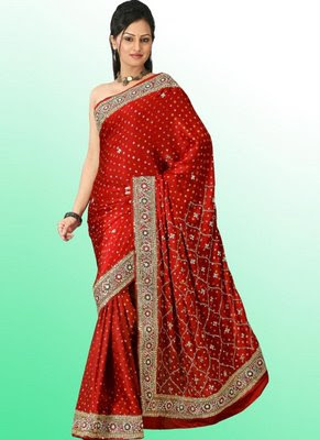 Saree In Red