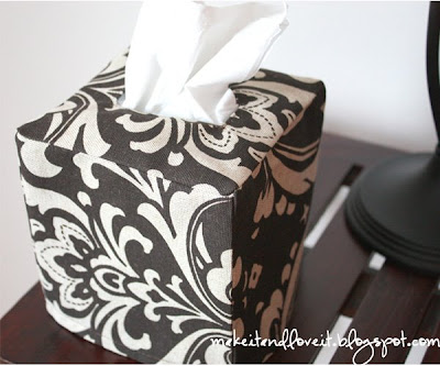 How do you make a tissue box cover?