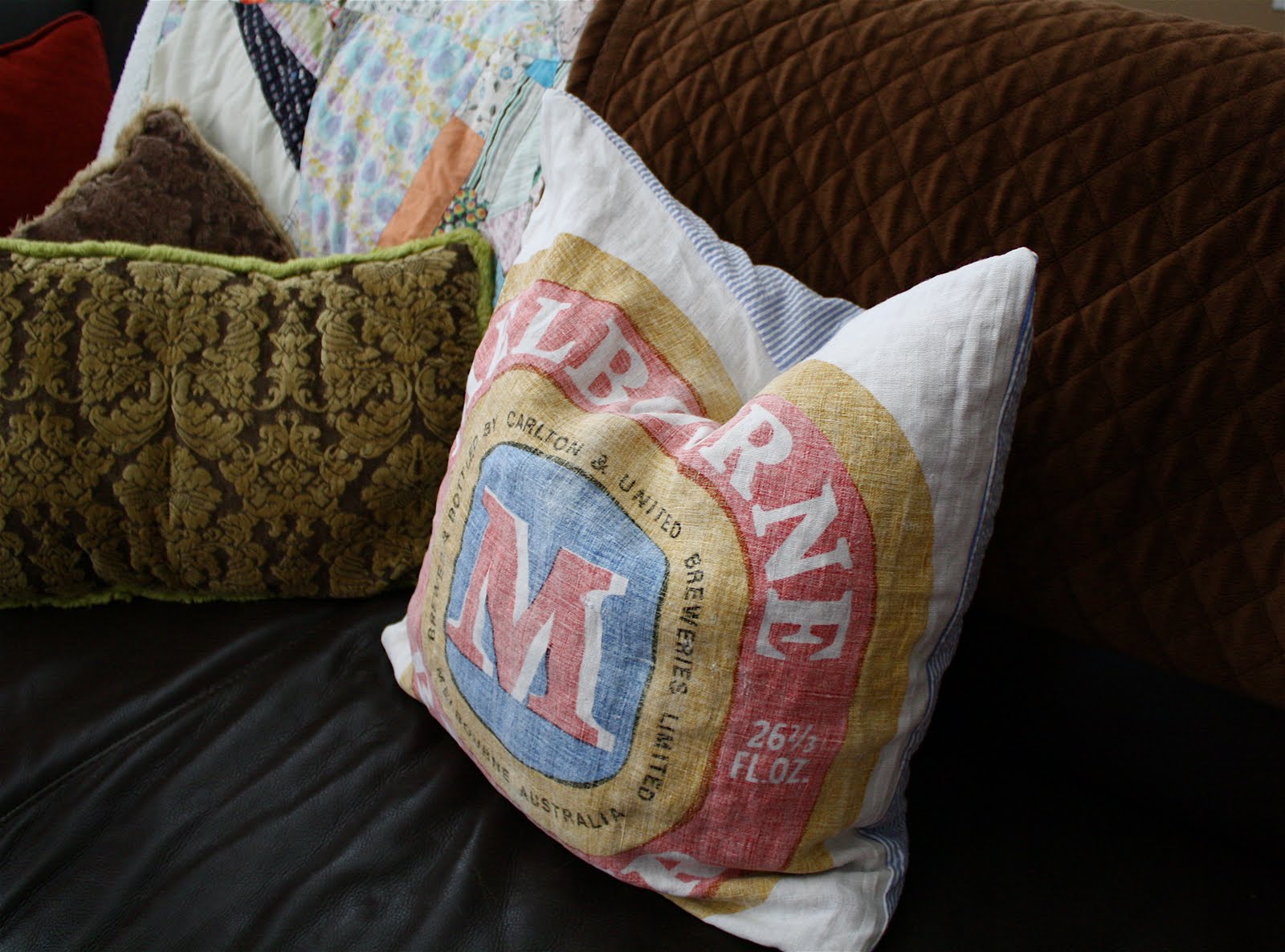 Dwelling by Design DIY Tea Towel to Pillow Cover