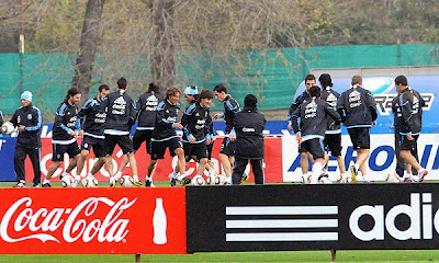 entrenamiento argentina para sudafrica 2010