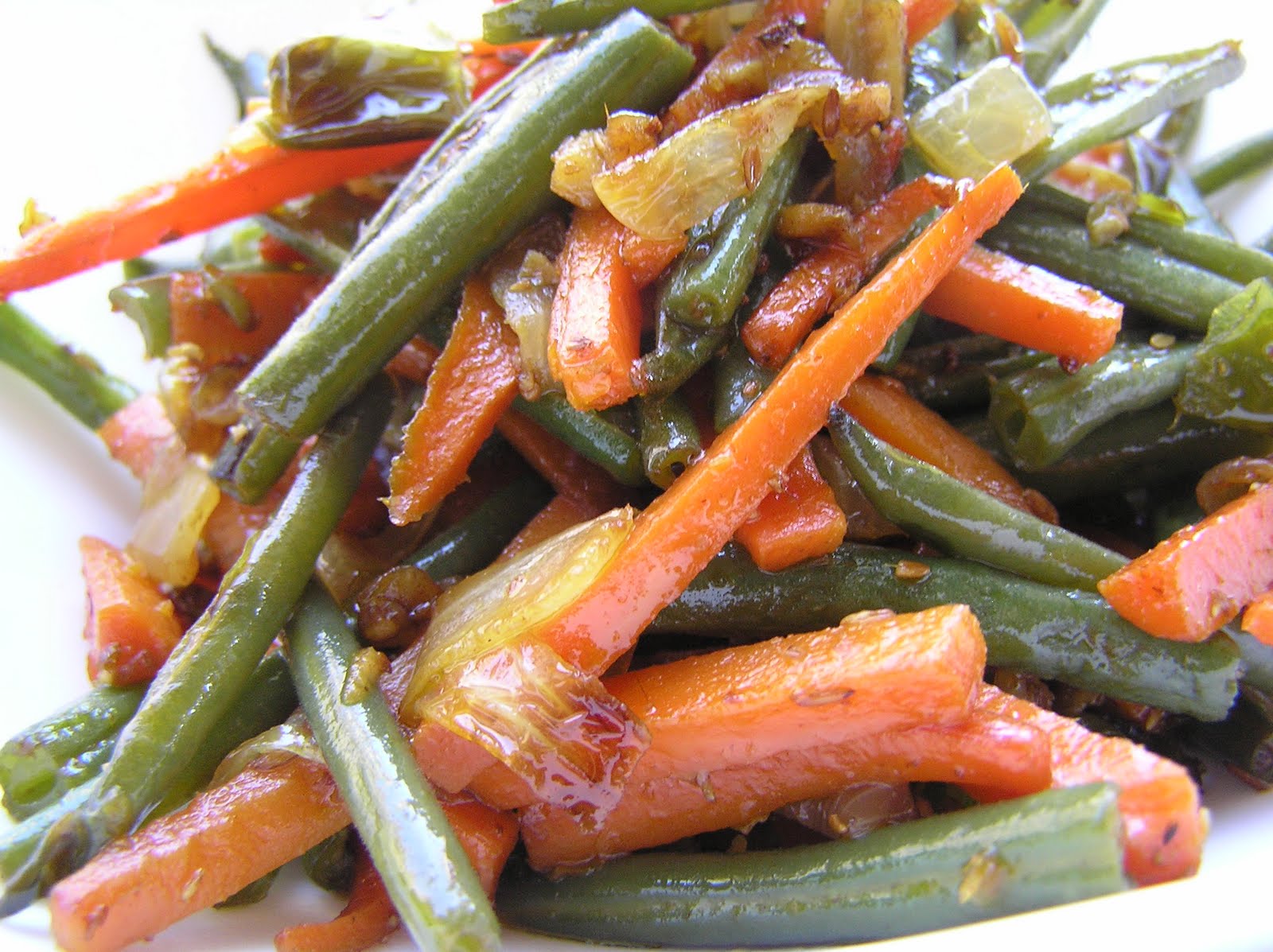 The Melting Pot Carrot Beans Stir Fry