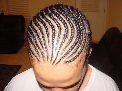Mens Cornrows small braids
