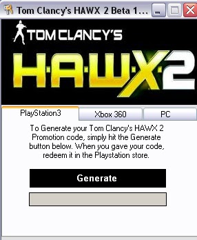 Hawx 2 cd key activation code
