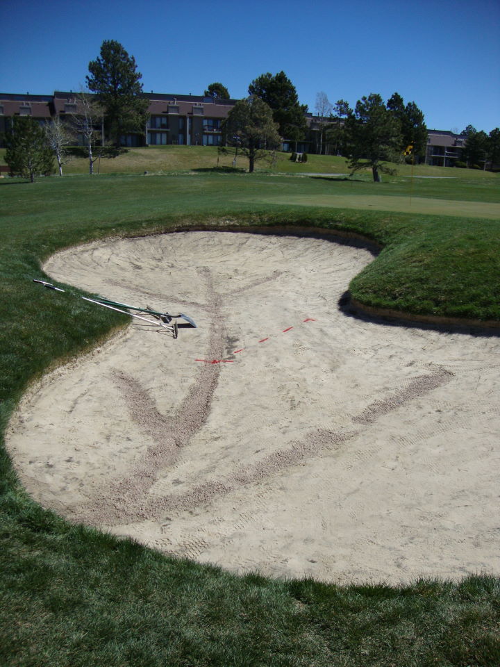 Pinery Country Club Golf Course Maintenance Bunker Drainage