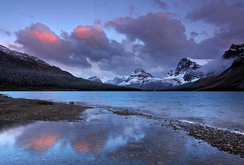 Alberta, Canada - Bow Lake Sunset