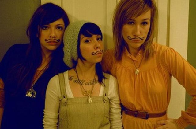 Stylish Mustaches For Girls girls with mustaches. Stylish Mustaches For Girls