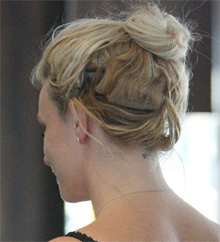 Britney's lovely weave, caught from the back | Britney's new 2011 release
