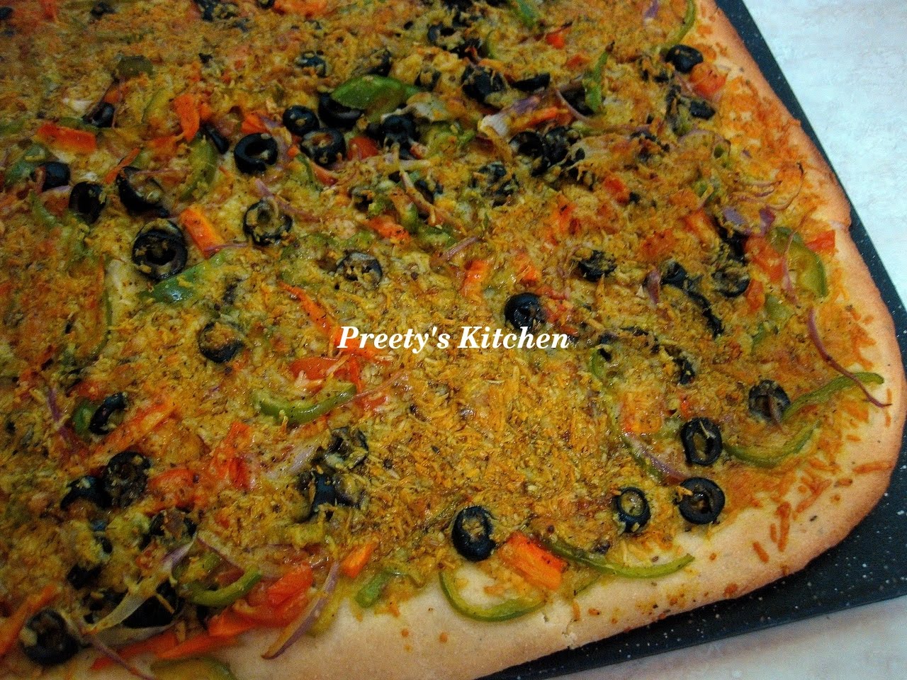 Preety's Kitchen Semolina Pizza Dough Recipe